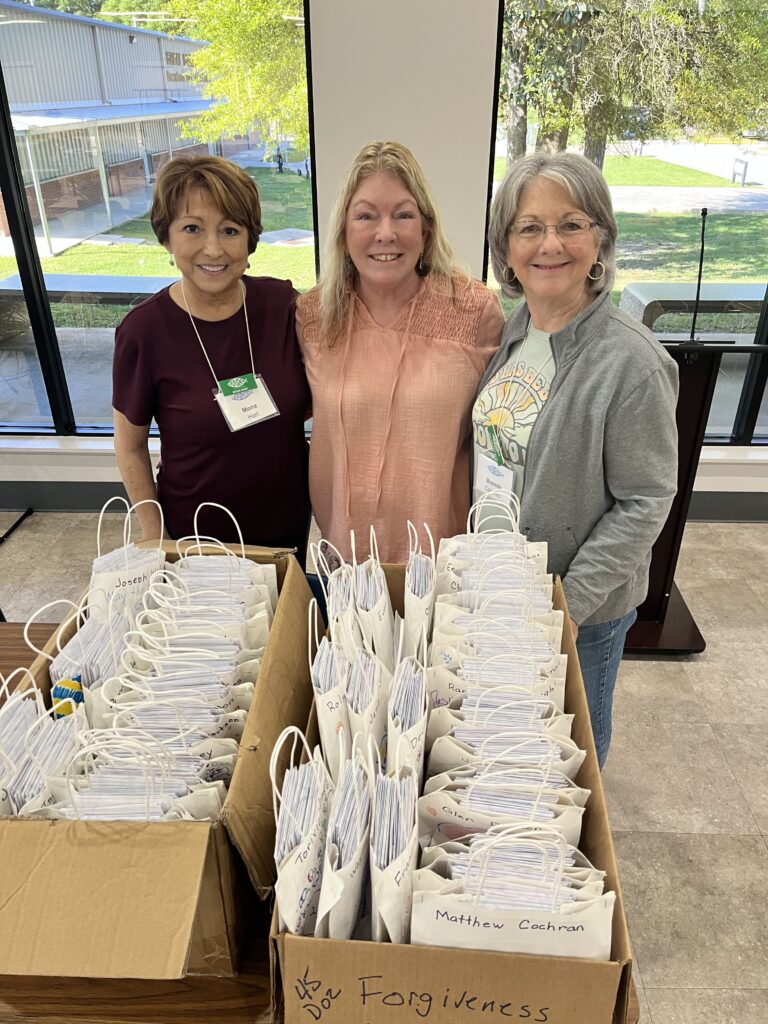 Packing letter bags for delivery